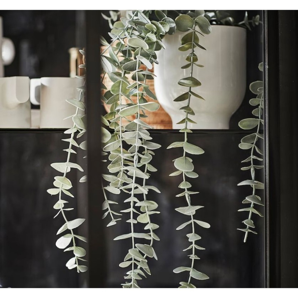 IIKEA Artificial Hanging Eucalyptus Fake Potted Plant FEJKA NEW 3.5" POT 23" - Picture 3 of 7